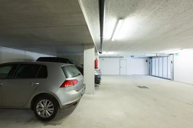 Tiefgarage, Skiraum, Aufenthaltsraum, Appartements Ennemoser in Mellau